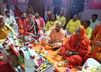 श्रीराम मंदिर के शिलान्यास कार्यक्रम में सीएम योगी आदित्यनाथ