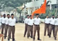 संघ की शाखा एक विस्तारित परिवार ही होती है, हर स्वयंसेवक परिजन की तरह एक-दूसरे की और उसके परिवार की चिंता करता है (फाइल चित्र)