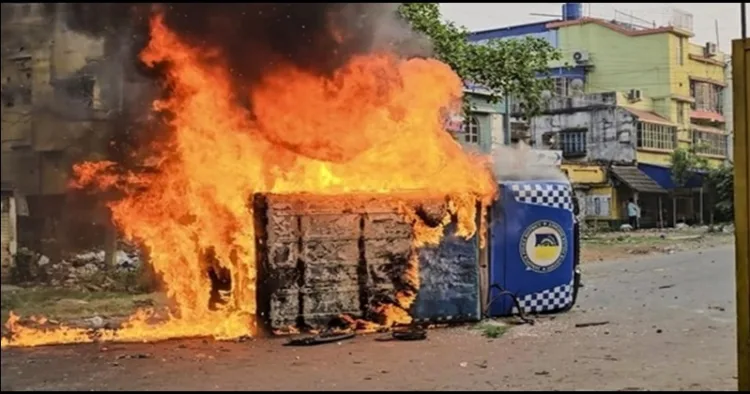 Wes bengal burning