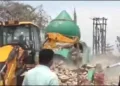 Administartion buldozed Illegal mosque