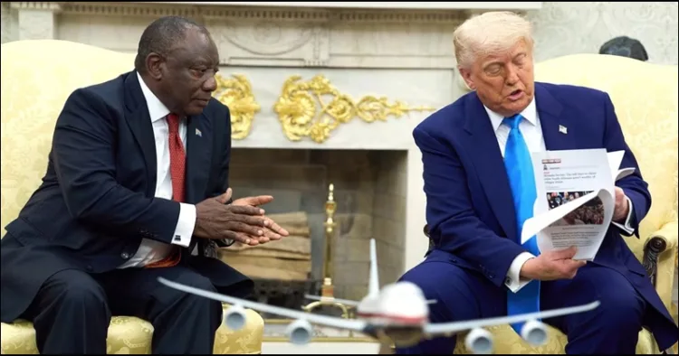 Donald trump Syril Ramafosa South Africa