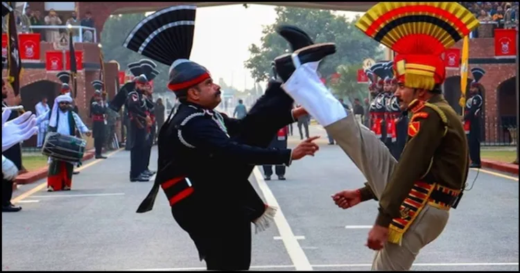 India Pakistan Border retreat ceremony started