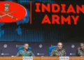 Indian army press breafing