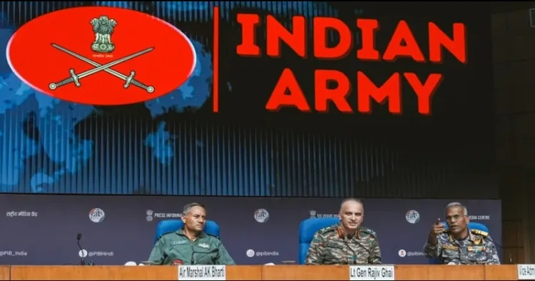 Indian army press breafing