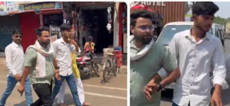 पुलिस की गिरफ्त में आरोपी इसराईल खान