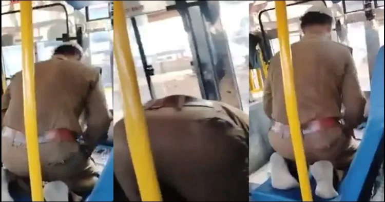 Karnataka Namaz offered inside the bus