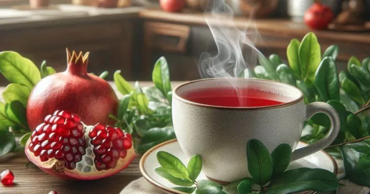 pomegranate leaf tea