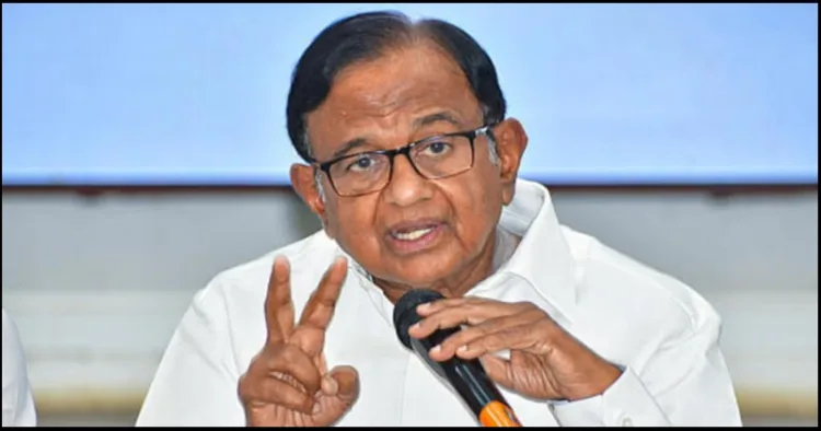 P Chidambaram congress India allaince