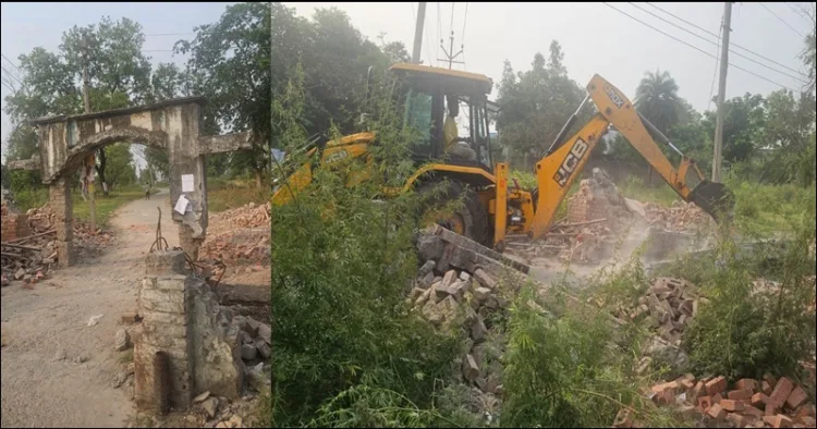 Uttrakhand cemetry demolished