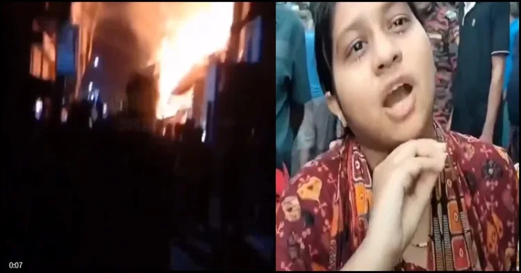 Bangladesh hindu houses burnt by Islamist