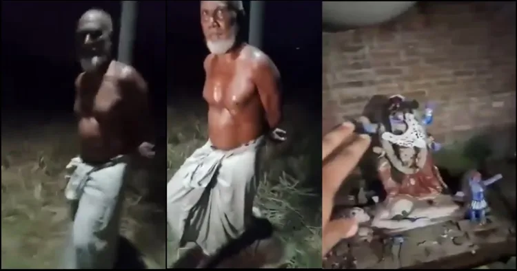 Bangladesh Islamist broaken kali mata idol