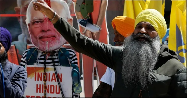 Canada G-7 khalistani protest