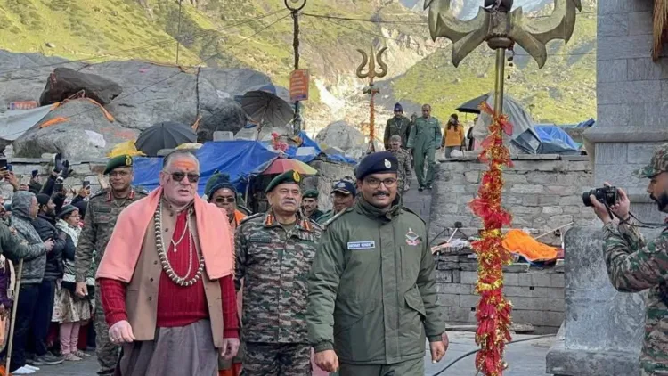 केदारनाथ धाम में थलसेनाध्यक्ष जनरल उपेंद्र द्विवेदी