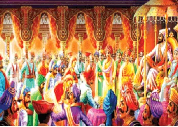 शिवाजी के दरबार में वरिष्ठ श्रीमंत, सलाहकार थे