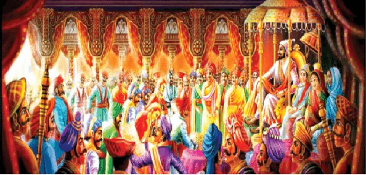 शिवाजी के दरबार में वरिष्ठ श्रीमंत, सलाहकार थे