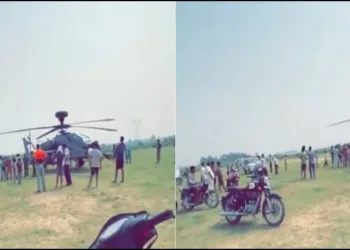 IAF Apache helicopter emergency landing