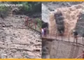 चित्र मौजूदा समय का नहीं है. 15 जून को भी जंगल चट्टी इलाके में गिरा था मलबा