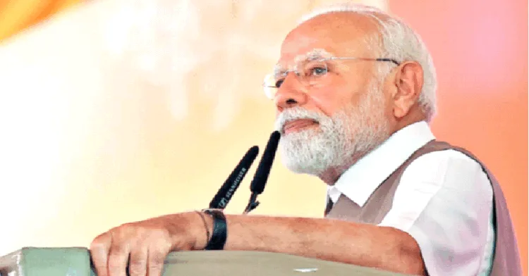 30 मई को कानपुर में सभा को संबोधित करते हुए प्रधानमंत्री नरेंद्र मोदी