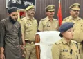 पुलिस की गिरफ्त में आरोपी हाफिज नबी हसन।