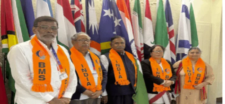 जिनेवा में भारतीय प्रतिनिधिमंडल के कुछ सदस्य