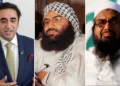 बिलावल भुट्टो जरदारी ने कहा है कि 'यदि भारत और पाकिस्तान के बीच समग्र वार्ता होती है, तो पाकिस्तान लश्कर-ए-तैयबा प्रमुख हाफिज सईद और जैश-ए-मोहम्मद प्रमुख मसूद अजहर के प्रत्यर्पण का विरोध नहीं करेगा'