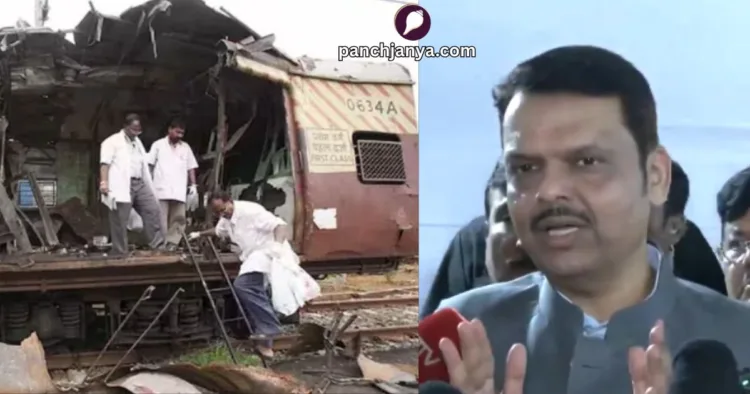 मुंबई लोकल ट्रेन ब्लास्ट मामले में हाई कोर्ट के फैसले के बाद पत्रकारों को जानकारी देते मुख्यमंत्री देवेंद्र फडणवीस