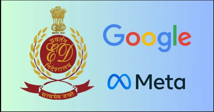 ED Summons Google Meta online gambling