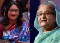 बांग्लादेश की पूर्व प्रधानमंत्री शेख हसीना (दाएं) की बेटी हैं साइमा वाजेद (बाएं)