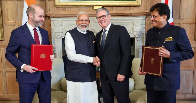 PM Modi meeting UK PM Keir Starmer in London