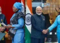 प्रधानमंत्री नरेंद्र मोदी को नामीबिया की आधिकारिक यात्रा के दौरान राष्ट्रपति डॉ. नेटुम्बो नंदी-नदैतवाह ने सर्वोच्च नागरिक सम्मान दिया।