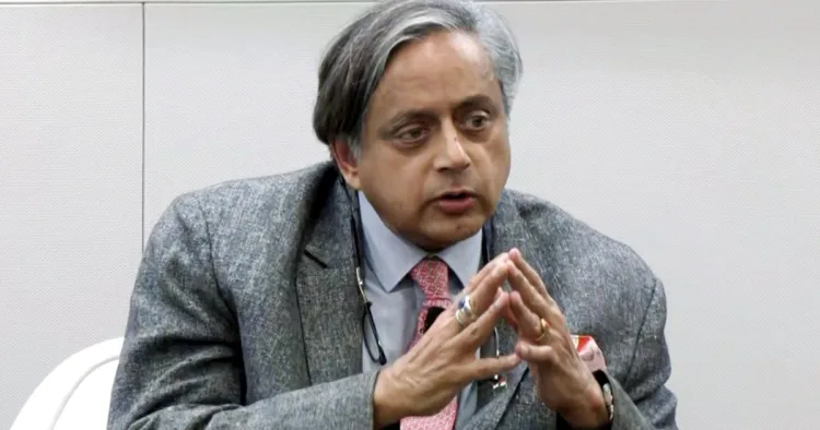 Shashi Tharoor national interest Party loyalty