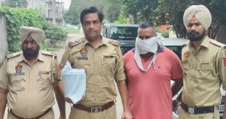 आरोपी मनप्रीत सिंह पुलिस हिरासत में