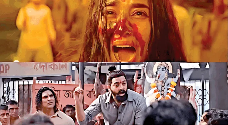 विवेक अग्निहोत्री निर्देशित ‘द बंगाल फाइल्स’ फिल्म के ट्रेलर का एक दृश्य, वोट बैंक की राजनीति के लिए ममता बनर्जी कर रहीं फिल्म का विरोध