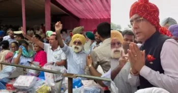 आप सरकार की बदइंतजामी से नाराज स्वतंत्रता सेनानियों के परिजन।