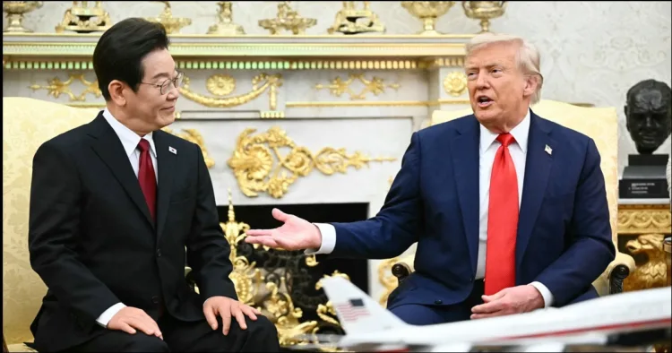 Trump meets South korean president Lee
