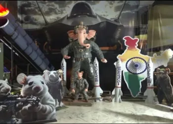 Ganesh Pratima on operation Sindoor Theam