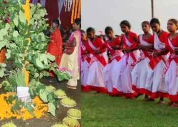 पारंपरिक नृत्य करती हुईं लड़कियां