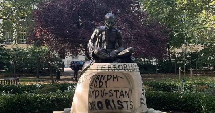 Mahatma Gandhi Statue Vandalised in UK