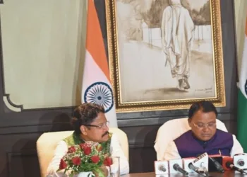 नई दिल्ली में मीडिया से बातचीत करते ओडिशा के मुख्यमंत्री श्री मोहन चरण माझी