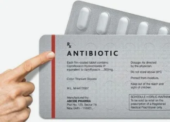 Red line on medicine