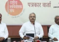 नागपुर में पत्रकारों को संबोधित करते राष्ट्रीय स्वयंसेवक संघ के अखिल भारतीय प्रचार प्रमुख सुनील आंबेकर जी।