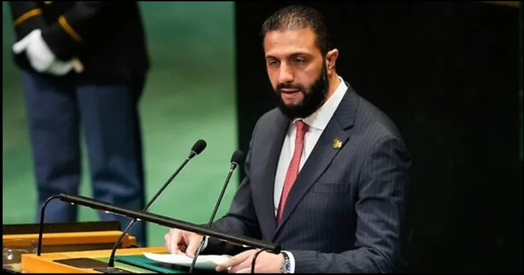 Syrian president sharaa at UN