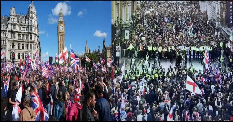 UK far right rally