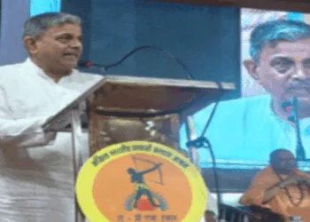 कार्यक्रम में अपने विचार रखते सरकार्यवाह श्री दत्तात्रेय होसबाले