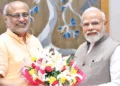 उपराष्ट्रपति चुनाव में शानदार जीत के बाद सी. पी. राधाकृष्णन को बधाई देते प्रधानमंत्री नरेन्द्र मोदी