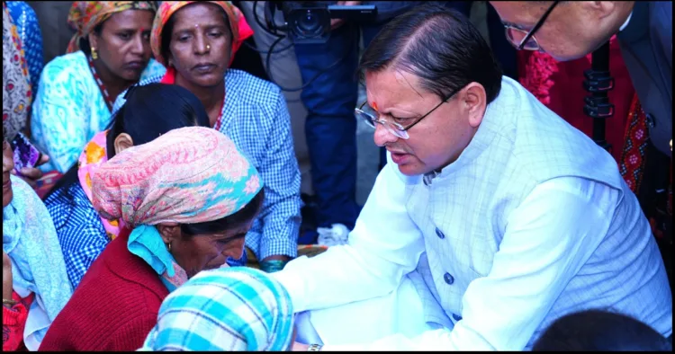 CM Dhami celibrate Diwali