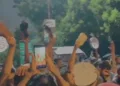 JNU में दुर्गा शोभायात्रा पर हमला