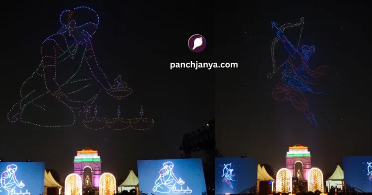दिल्ली के कर्तव्यपथ पर मना दिवाली उत्सव