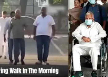 व्हीलचेयर से कोर्ट पहुंचे लालू यादव