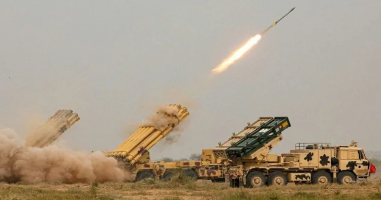Pinaka Multibarrel Rockets